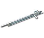 Hangslotgrendel verticaal 420 mm verzinkt, Doe-het-zelf en Bouw, Nieuw, Overige materialen, Klink of Kruk