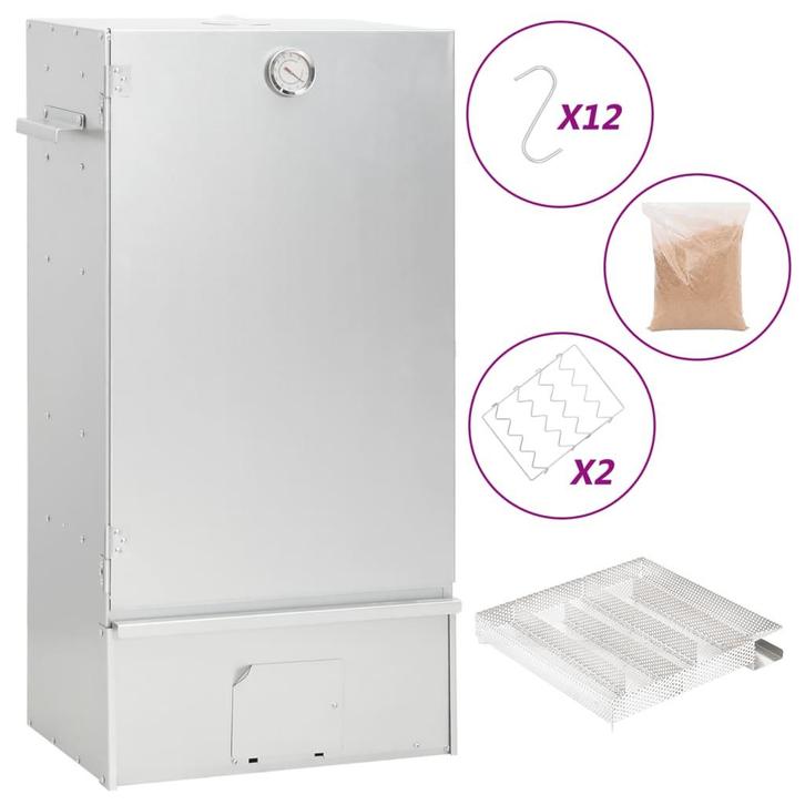 vidaXL BBQ-rookoven met koude rookgenerator gegalvaniseerd, Elektronische apparatuur, Overige elektronische apparatuur, Nieuw