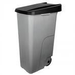 Rolcontainer | Kunststof (Grijs/Zwart) | 110L | Klapdeksel, Zakelijke goederen, Verzenden, Nieuw in verpakking