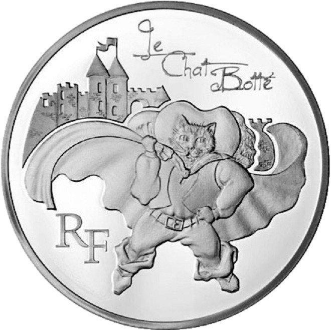 Frankrijk. 10 Euro 2011/2012 Le Chat Botte + WWF (2, Postzegels en Munten, Munten | Europa | Euromunten