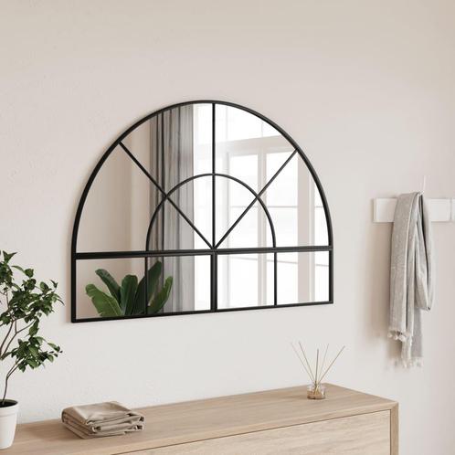vidaXL Miroir mural noir 100x70 cm arche fer, Maison & Meubles, Accessoires pour la Maison | Miroirs, Neuf, Envoi