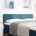 vidaXL Hoofdbord met Kristallen Knopen, Donkerblauw, 160 cm,, Huis en Inrichting, Slaapkamer | Bedden, Verzenden, Nieuw