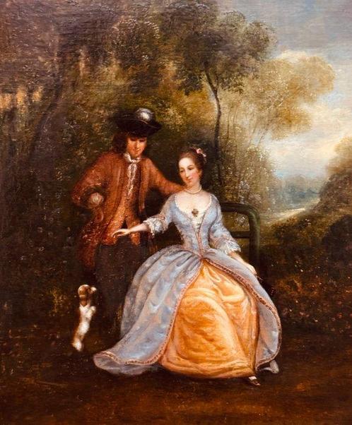 Nicolas Lancret (1690-1743), Suiveur de - Portrait of a, Antiek en Kunst, Kunst | Schilderijen | Klassiek