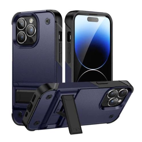 iPhone 12 Pro Armor Hoesje met Kickstand - Shockproof Cover, Telecommunicatie, Mobiele telefoons | Hoesjes en Screenprotectors | Apple iPhone