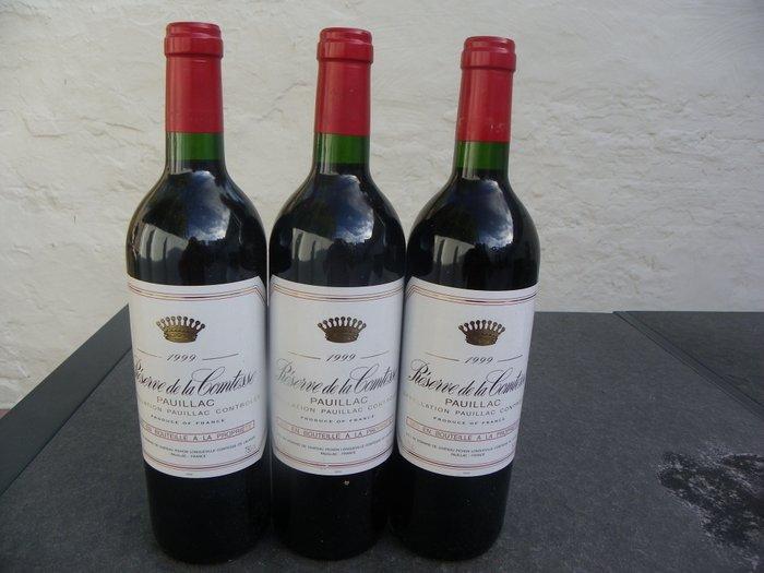 Réserve de la Comtesse - Pauillac - 3 Flessen (0.75 liter), Verzamelen, Wijnen