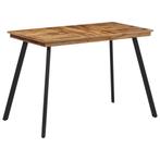 vidaXL Table à manger 120x62x76 cm bois massif de teck, Maison & Meubles, Neuf, Verzenden