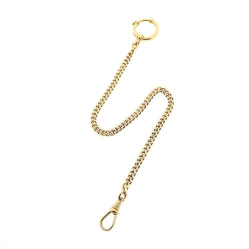 Vintage gouden horlogeketting; Chatelaine (voor aan een z..., Handtassen en Accessoires, Antieke sieraden, Goud, Ophalen of Verzenden