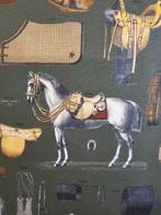 Stof met paarden en ruitermateriaal - Artmaison Exclusive