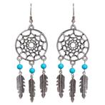 Fako Bijoux - Oorbellen - Dromenvanger - Lichtblauw Trio, Verzenden