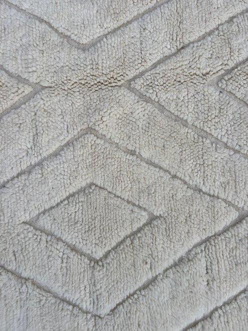 Handgeweven wollen vloerkleed met opvallend geel geometrisch, Huis en Inrichting, Stoffering | Tapijten en Vloerkleden