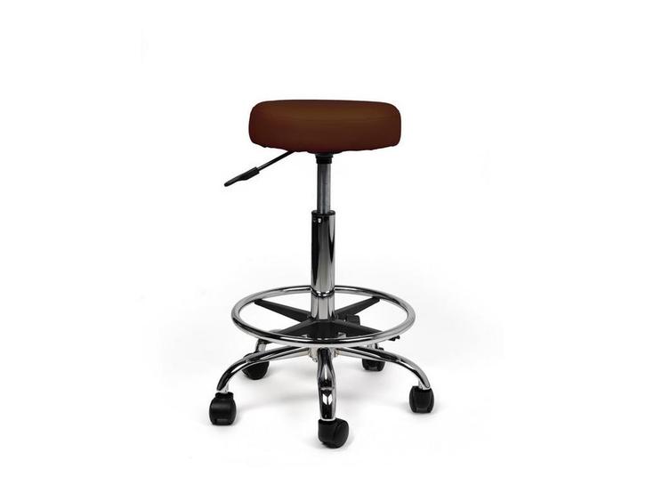 Tabouret Bruin - Standaard Zithoogte met Voetsteun, Huis en Inrichting, Krukjes, Nieuw, In hoogte verstelbaar