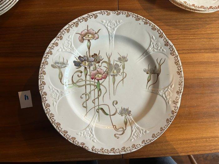 Longwy - Tafelservies (68) - Nielles - Aardewerk, Antiek en Kunst, Antiek | Glaswerk en Kristal