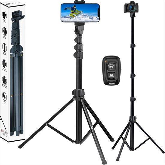 2dekans | Studio ME Telefoon Statief - 170 cm - Tripod, Audio, Tv en Foto, Fotografie | Statieven en Balhoofden, Ophalen of Verzenden