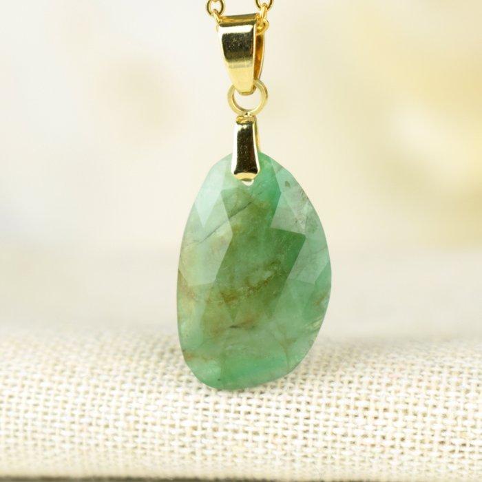 Hanger met natuurlijke smaragd – edelsteen van vernieuwing, Verzamelen, Mineralen en Fossielen