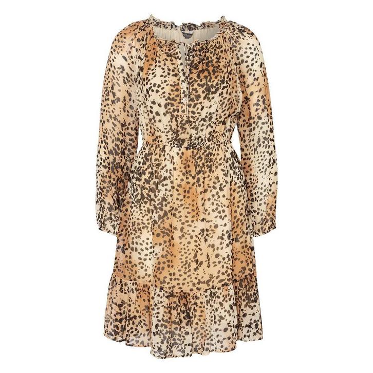 Princess goes Hollywood • jurk met luipaarden print • 36, Kleding | Dames, Truien en Vesten, Bruin, Nieuw, Maat 36 (S), Verzenden