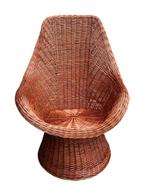 Stoel - Rattan - Rieten loungestoel, Antiek en Kunst