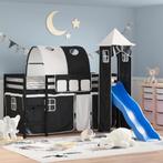 vidaXL Kinderhoogslaper met toren 90x190 cm grenenhout wit, Huis en Inrichting, Slaapkamer | Bedden, Verzenden, Nieuw