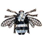 Fako Bijoux® - Magnetische Broche - Bij Met Glas - Magneet, Handtassen en Accessoires, Verzenden, Nieuw