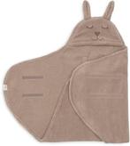 Jollein Baby Wikkeldeken - 100x105cm - Bunny Cloudy Rib -..., Kinderen en Baby's, Speelgoed | Babyspeelgoed, Verzenden, Nieuw