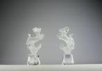 Daum - sculptuur, Goats - 17.5 cm - Kristal, Antiek en Kunst