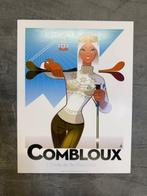 Monsieur Z - Affiche de Tourisme Combloux - Skieuse, École