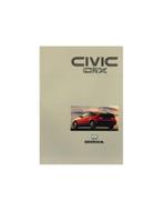 1990 HONDA CIVIC CRX BROCHURE NEDERLANDS, Livres, Autos | Brochures & Magazines