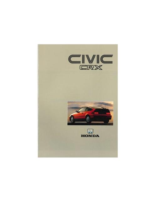 1990 HONDA CIVIC CRX BROCHURE NEDERLANDS, Boeken, Auto's | Folders en Tijdschriften
