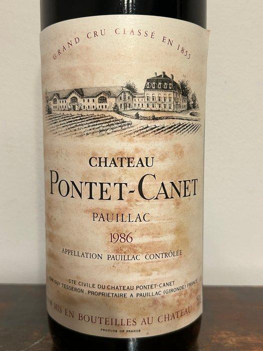 1986 Chateau Pontet-Canet - Pauillac Grand Cru Classé - 1, Verzamelen, Wijnen