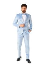 Lichtblauwe Velvet Smoking Heren OppoSuits, Vêtements | Hommes, Costumes de carnaval & Vêtements de fête, Verzenden