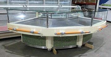 Hoek Koeltoonbank, Koelvitrine, Koeltoog 292cm, met beschikbaar voor biedingen