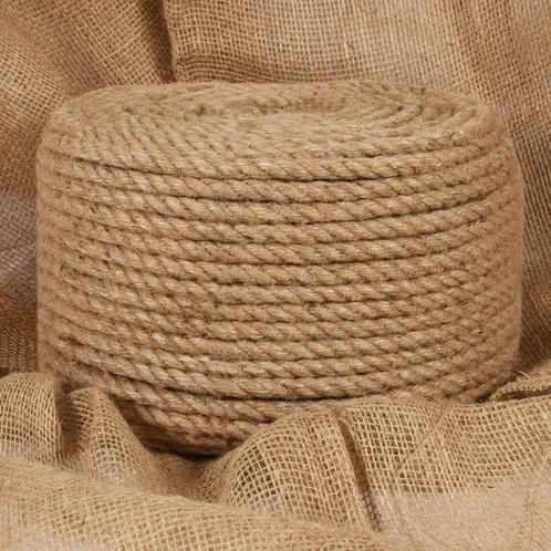 vidaXL Touw 50 m lang 14 mm dik jute, Doe-het-zelf en Bouw, IJzerwaren en Bevestigingsmiddelen, Nieuw, Verzenden