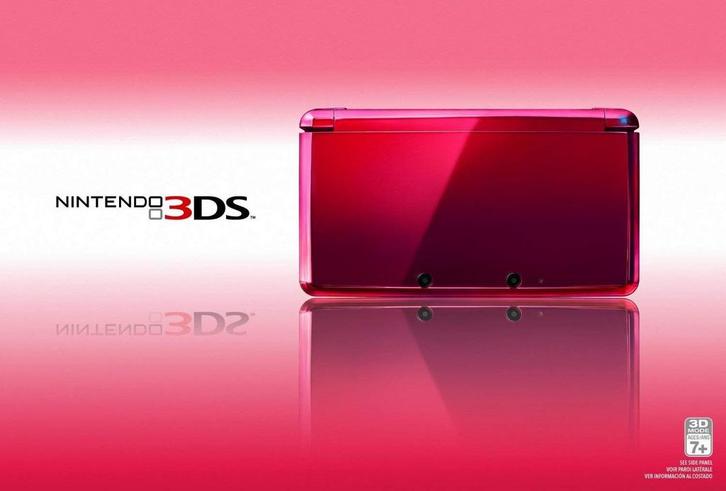 Nintendo 3DS Rood in Doos (Nette Staat & Krasvrije Schermen), Games en Spelcomputers, Spelcomputers | Nintendo 2DS en 3DS, Zo goed als nieuw