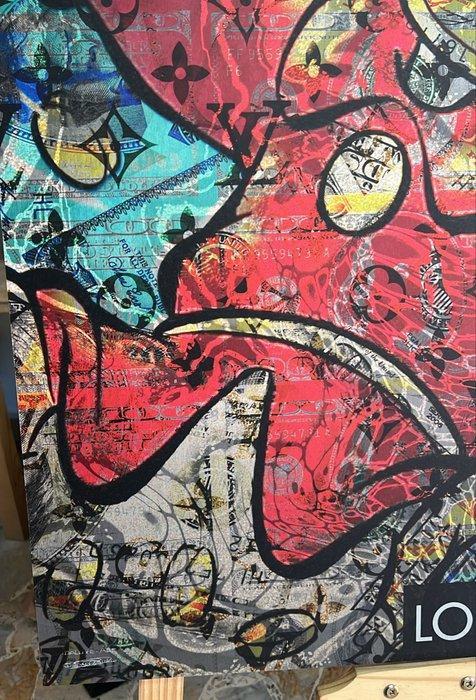 Daluxe Art (1999-) - LV Scrooge MCduck, 1999 - XL, Antiek en Kunst, Kunst | Schilderijen | Modern