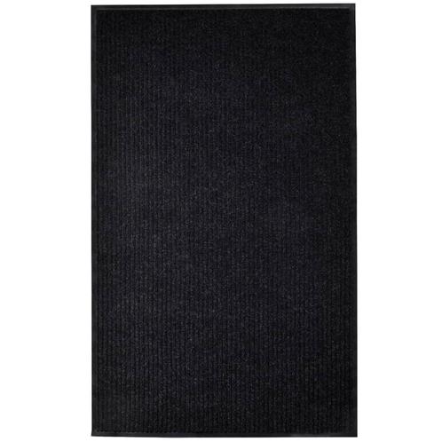 vidaXL Deurmat 117x220 cm PVC zwart, Tuin en Terras, Deurmatten, Nieuw, Verzenden