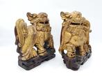 Gouden hondenpaar - Hout - China - Republieke periode