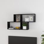 vidaXL Wandschap 100x18x53 cm bewerkt hout zwart, Huis en Inrichting, Kasten | Wandmeubels, Verzenden, Nieuw
