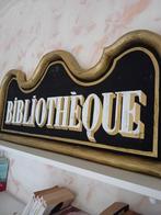 Enseigne BIBLIOTHEQUE - Reclamebord - Hout