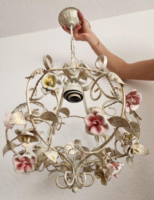 Kroonluchter - Smeedijzer - Uniek shabby handgemaakt, Antiek en Kunst, Curiosa en Brocante