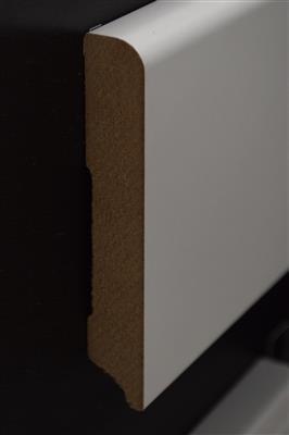 Oppio Witte folieplint Berlijn 15x70x2400mm, Doe-het-zelf en Bouw, Plinten en Afwerking, Ophalen of Verzenden