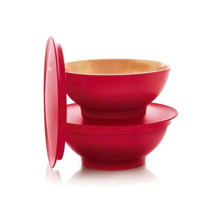 Tupperware 2 Allegra Kommen 275 ml Rood Goud, Huis en Inrichting, Keuken | Tupperware, Nieuw, Verzenden