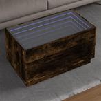vidaXL Salontafel met Infinity LED 90x50x50 cm gerookt, Huis en Inrichting, Verzenden, Nieuw