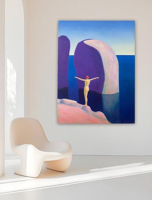 PIROU (1980) - Balancing study - No Reserve, Antiek en Kunst, Kunst | Schilderijen | Modern