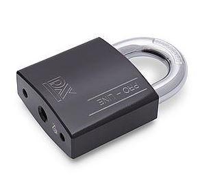 Hangslot DX PRO-line HSPRO 70 O BE zwart SKG2, Doe-het-zelf en Bouw, Hang- en Sluitwerk, Klink of Kruk, Nieuw, Overige materialen