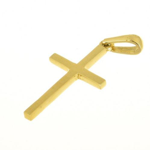 Kruishanger - 18 karaat Geel goud, Handtassen en Accessoires, Antieke sieraden