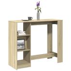 vidaXL Bartafel met schap 124x46x103,5 cm hout sonoma, Huis en Inrichting, Verzenden, Nieuw