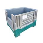Inklapbare kunststof palletboxen 100x120cm Gebruikt 60%, Krat, Verzenden