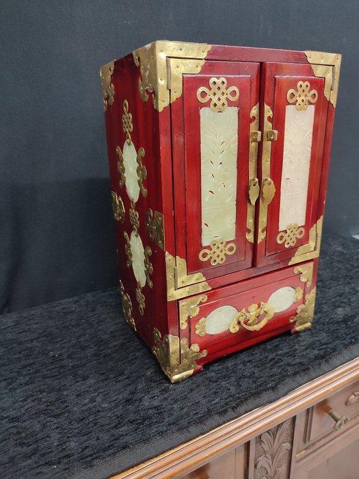 Sieradendoos - Hout, Messing, Antiek en Kunst, Curiosa en Brocante