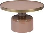 Veiling - Zuiver Glam Salontafel Rond 60 cm Roze/ Goud, Huis en Inrichting, Nieuw