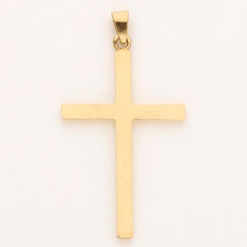 Hanger - 18 karaat Geel goud - Kruis, Handtassen en Accessoires, Antieke sieraden