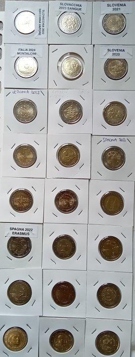 Europa. 2 Euro 2001/2024 (24 monete) (Zonder Minimumprijs)